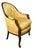 Victorian Carved Goose Neck Armchair For Sale