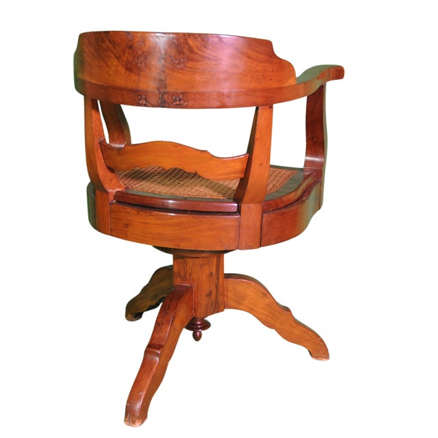 Victorian Swivel Chair with Mesh Seat, 1860 For Sale - Image 4 of 9