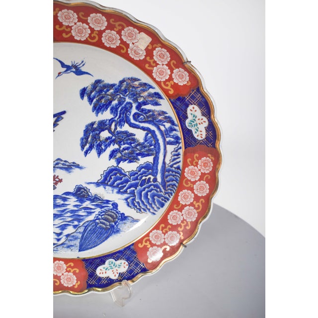 Plate Cut in Porcelain and Polychrome Decoration, 1910 For Sale - Image 3 of 9