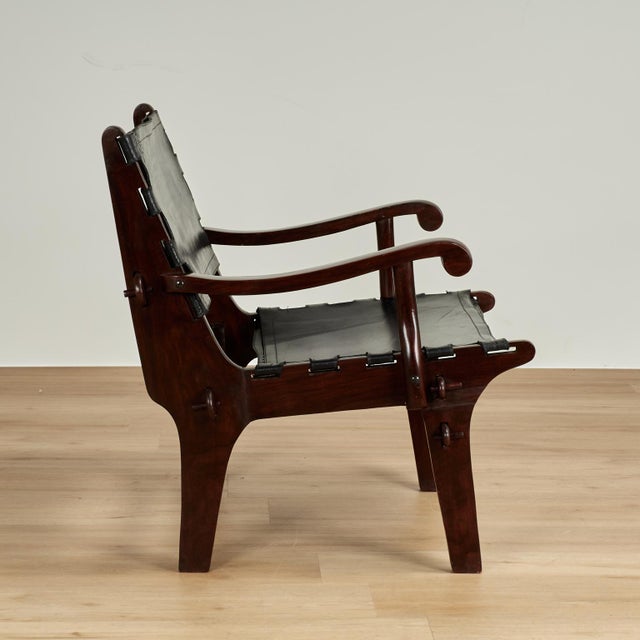 Set of Three Modern Rosewood Safari Chairs by Angel Pazmino For Sale - Image 18 of 18