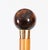 19th Century Antique Walking Stick Cane in 18k Gold, 1800s For Sale - Image 5 of 11