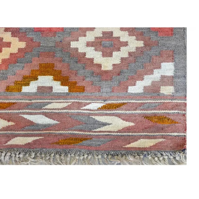 Vintage Afghani Kilim Rug For Sale - Image 10 of 13