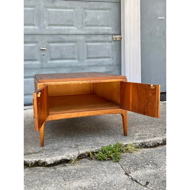 Mid-Century Modern Side Table With Storage | by Alta Vista