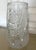 A striking large-scale vintage Czechoslovak hand-cut lead crystal vase, attributed to Sklárny Bohemia Poděbrady, circa...