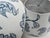 Blue and White Decoupage Lamp Shades a Pair For Sale - Image 9 of 12