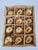 Vintage Czechoslovakian Hand-Painted Golden Glass Christmas Ornaments, 1970, Set of 12 For Sale - Image 11 of 12