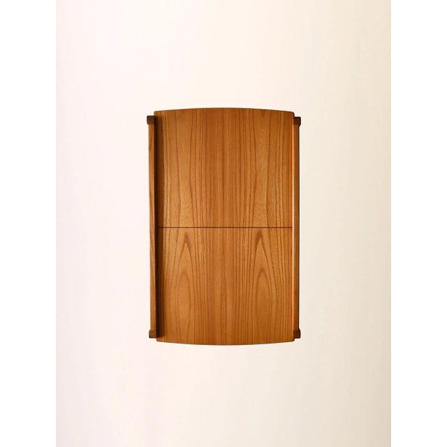 Vintage Scandinavian Elm Coffee Table with Storage Compartment, 1960s For Sale - Image 10 of 11