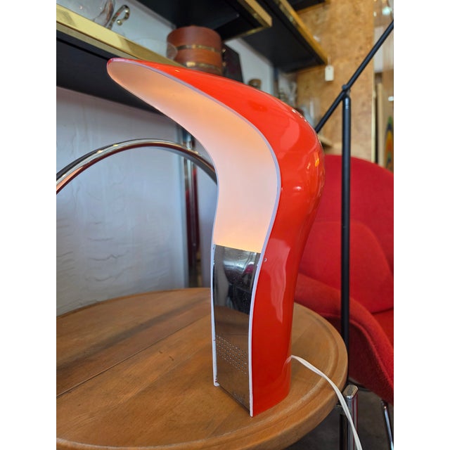 Orange Pelota Table Lamp by Casati & Ponzio, Italy, 1971 For Sale - Image 10 of 11