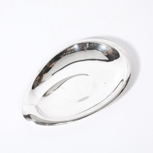 Mid-Century Modern Mid-Century Sterling Silver Sculptural Amorphic Tray Signed Reed & Barton For Sale - Image 3 of 14
