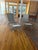 Modern Indoor/Outdoor Metal Sling Lounge Chairs With Ottomans, a Modern Pair For Sale - Image 4 of 12
