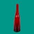 1970s Mid-Century Modern Smoked Ruby Red Blown Murano Glass Bottle, Italy, 1970s For Sale - Image 5 of 18