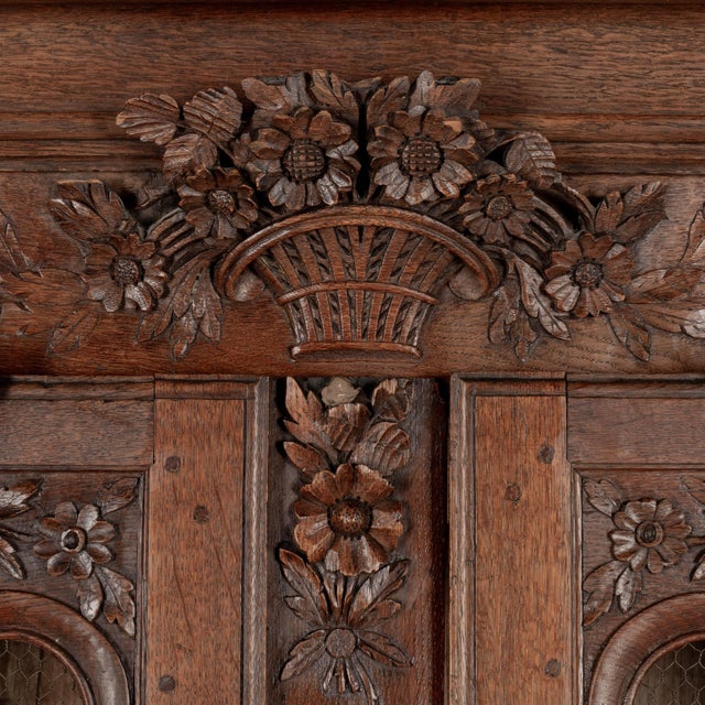 19th Century Normandy Armoire or Display Cabinet For Sale - Image 10 of 15