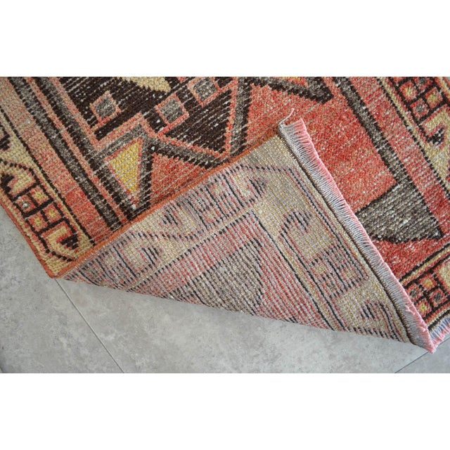 Hand Made Small Turkish Rug, Entryway Decor, DoorMat - 1'9" X 3'1" For Sale - Image 10 of 10