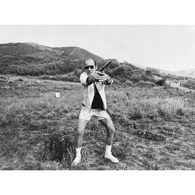 Hunter S. Thompson' Contemporary Archival Black and White Photograph Print From the Original Negative by Michael Ochs - 20x24 For Sale