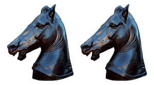 Unknown, Roman Horses, Late 19th Century, Terracotta, Set of 2