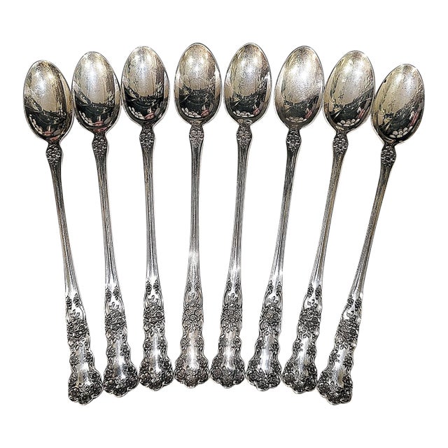 1920s Gorham Buttercup Sterling Silver Iced Tea Spoon - 8 Available For Sale - Image 9 of 9