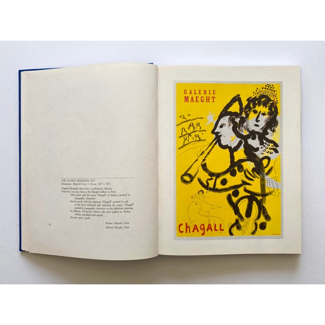 Marc Chagall " Chagall's Posters : Catalogue Raisonne " Vintage 1975 1st Edition Lithograph Print Marc Chagall Hardcover Landmark Volume Modern Art Book For Sale - Image 4 of 12