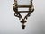 Brass 1950s Brass & Etched Glass Cross Lantern For Sale - Image 8 of 11