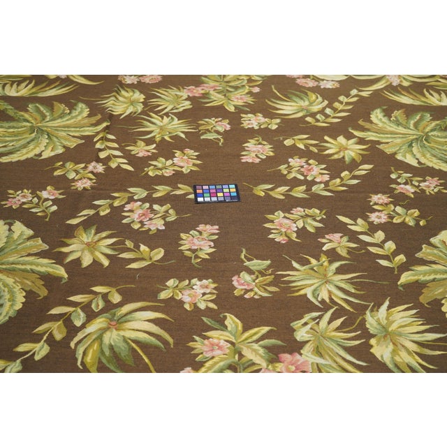 Copper Aubusson Rug 8'0" X 10'0" For Sale - Image 8 of 10