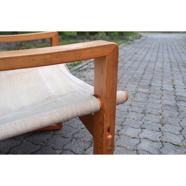 Scandinavian Pine Safari Chair by Børge Jensen for Bernstorffsminde Møbelfabrik, 1960s For Sale - Image 9 of 18