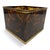 Tortoiseshell Effect Acrylic Glass and Brass Planter, 1970s For Sale - Image 12 of 12