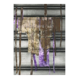 "Parts of a Kimono" Multi-Layer Collagraph in Ink on Paper by Patricia A. Pearce For Sale