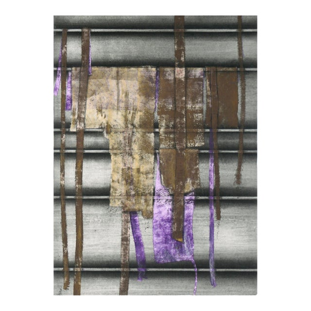 "Parts of a Kimono" Multi-Layer Collagraph in Ink on Paper by Patricia A. Pearce For Sale