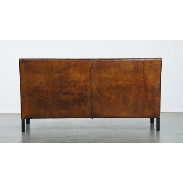 Art Deco Two-Seater Sofa in Sheepskin For Sale - Image 3 of 16