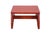 Folk Art Vintage Wooden Red Painted Step Stool Footstool Ottoman 12" For Sale - Image 3 of 11