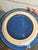 Aksel Krog Ceramic Wall Plaque Candle Holder Speckled Blue Stoneware Denmark 1960s For Sale In Los Angeles - Image 6 of 9