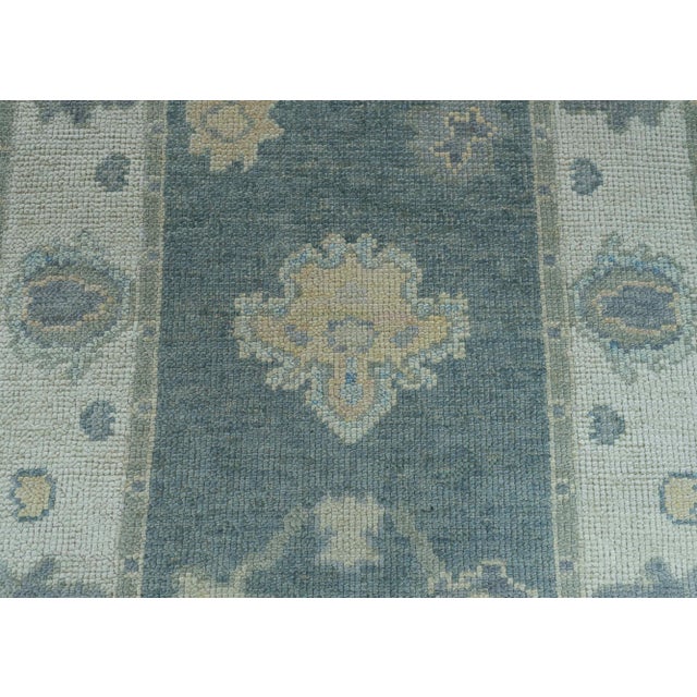 Early 21st Century Turkish Oushak Rug 3'1" x 10'2" #19186 For Sale - Image 5 of 8