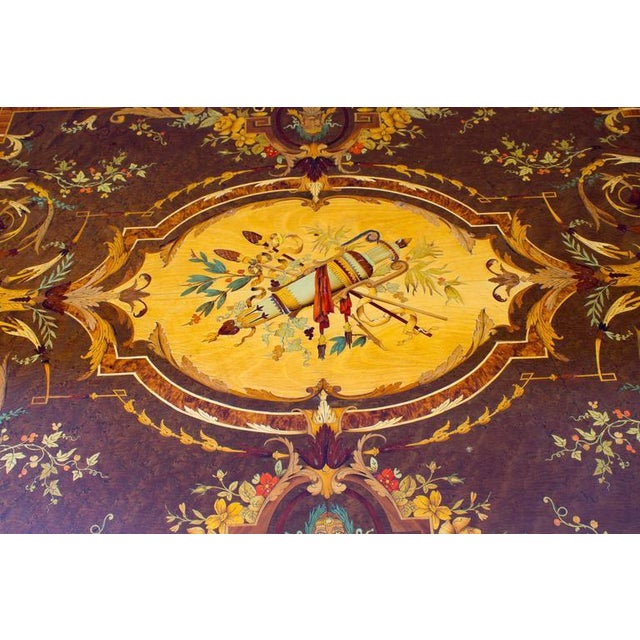 19th Century French Ormolu-Mounted Bureau Plat with Marquetry For Sale - Image 4 of 8