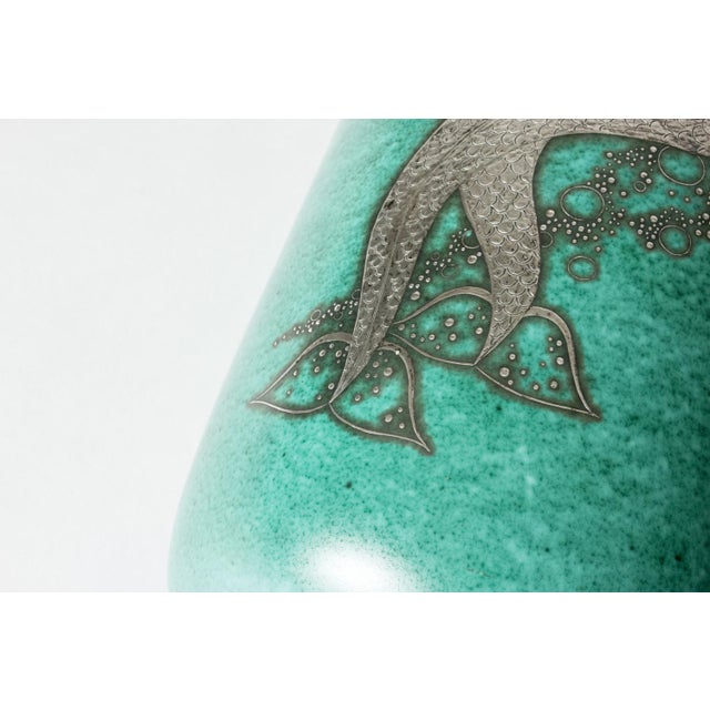 Gustavsberg Argenta Vase by Wilhelm Kåge for Gustavsberg, 1940s For Sale - Image 4 of 10