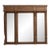 1900-1909 France Warm Golden Oak Carved Oak Triptych Mirror For Sale