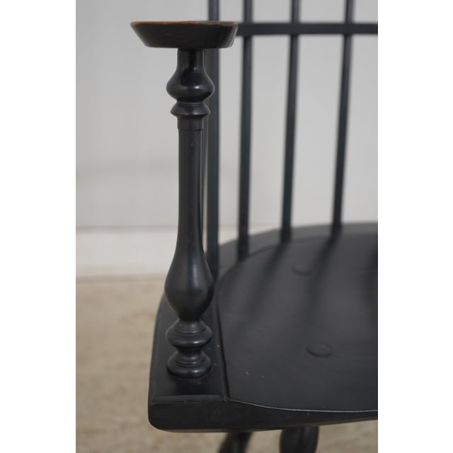 Brown Lawrence Crouse Bench Made Windsor Armchair For Sale - Image 8 of 18