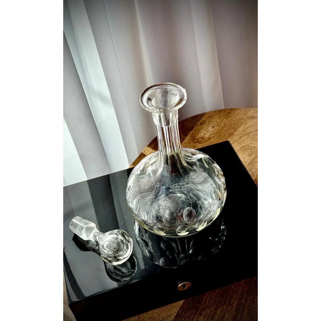 Victorian Shaft and Globe Glass Decanter, England, 1880 For Sale - Image 9 of 16