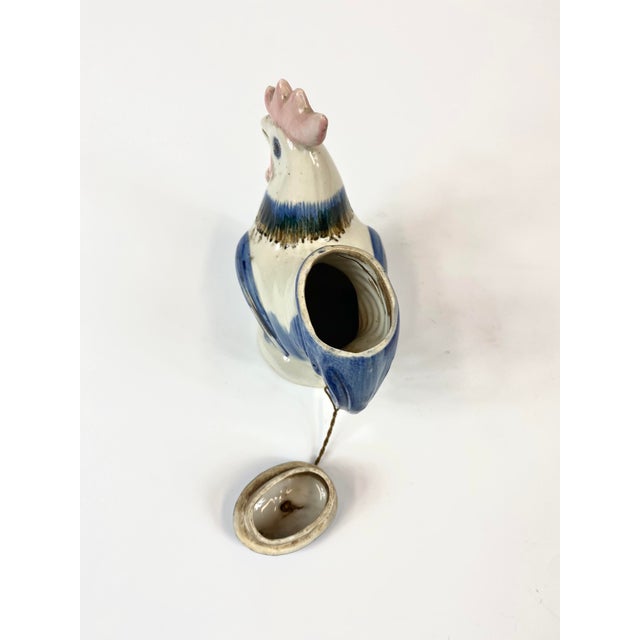 1920s 1920s Porcelain Painted Rooster Tea Pot For Sale - Image 5 of 8