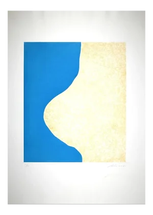 Giuseppe Santomaso - Socket Blue - Original Etching - 1970