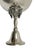 Gray Large Neo-Classical Silverplated Brass Footed Bowl with Grape Decoration, 1940s For Sale - Image 8 of 12