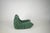 Green Set of Togo Lounge Chair and Pouf in Emerald Boucle Fabric by Michel Ducaroy for Ligne Roset, 1973 For Sale - Image 8 of 16