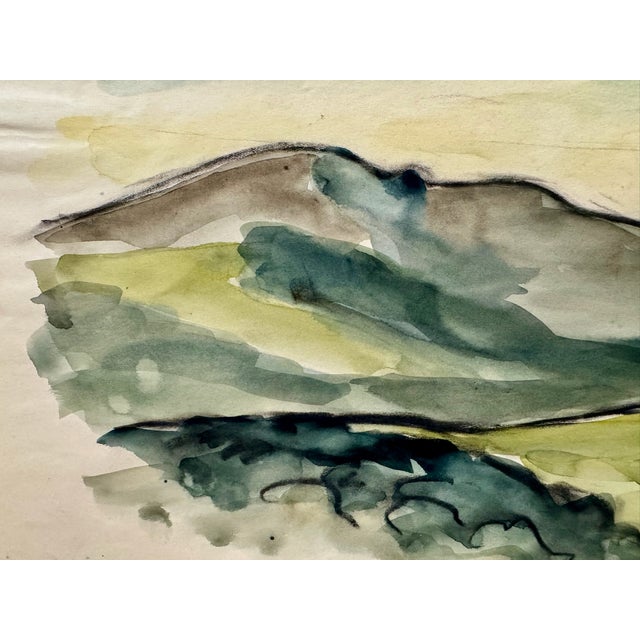 Original watercolor on paper by Henry Emil Salloch, also known as Heinz Emil Salloch, the German-born American artist and...