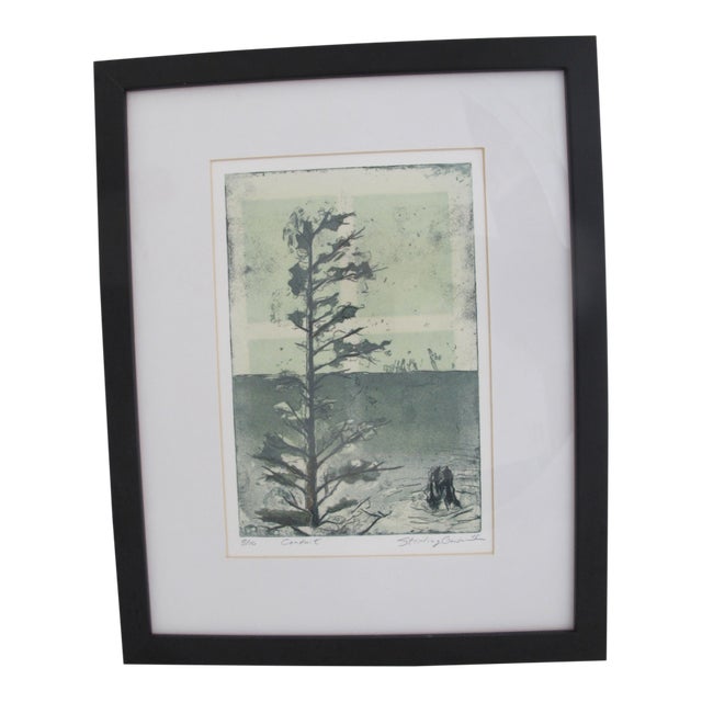 Stirling Gorsuch Limited Edition Oregon Coast Tree Landscape Print Conduit For Sale