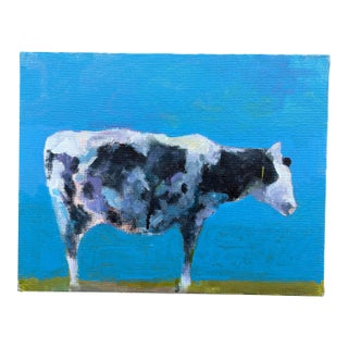 Moooo Cow Original Painting by Joseph Christy For Sale