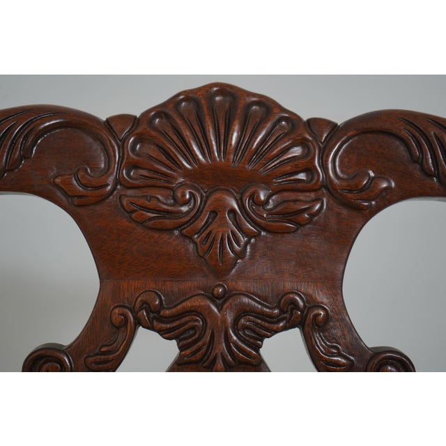 Set of 8 Councill Mahogany Chippendale Dining Chairs For Sale - Image 17 of 18