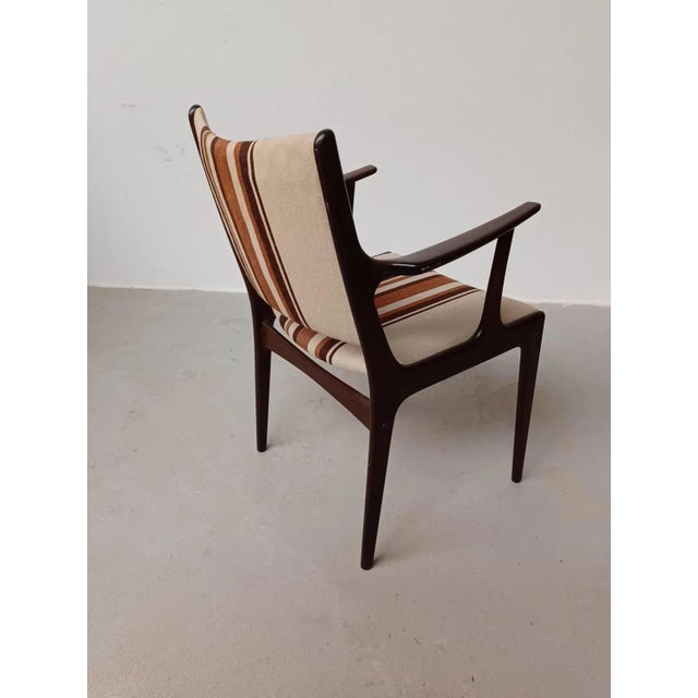 Mahogany Armchair by Johannes Andersen for Uldum Møbelfabrik, Restored with Customizable Reupholstery, 1960s For Sale - Image 9 of 12