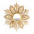 Vintage French Giltwood Sunburst Convex Mirror, 1950s For Sale