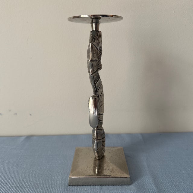 1990s 1990s Barclay Buyers Seahorse Silver Candle Holder For Sale - Image 5 of 10