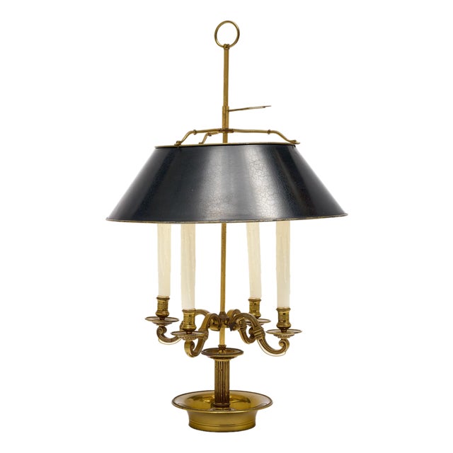 Vintage Empire Style, Large French Bouillotte Lamp For Sale