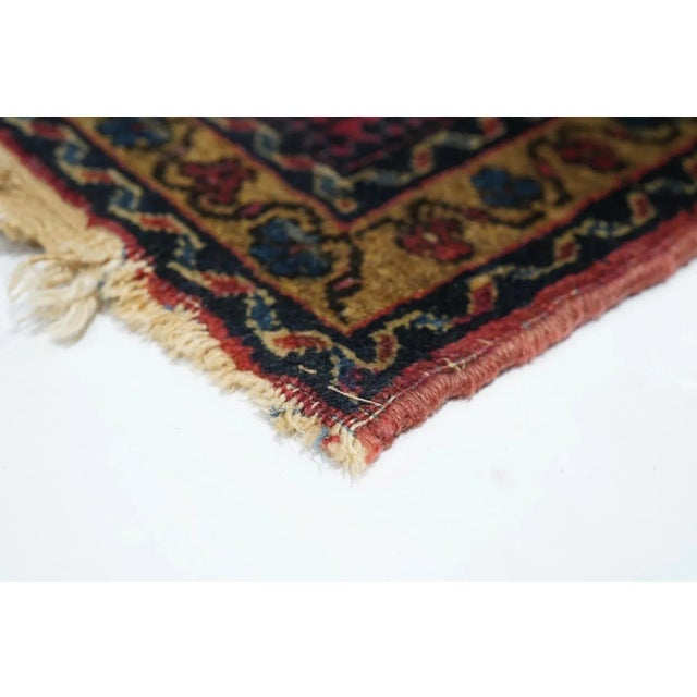 Antique Sarouk Rug 2' x 2'2'' For Sale In New York - Image 6 of 12