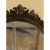 Silver 1990s Vintage Italian Oval Shaped Wood Carved Mirror For Sale - Image 8 of 10